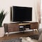 Baxton Studio Graceland Mid-Century Modern Transitional Walnut Brown Finished Wood 2-Door TV Stand 233-13272-ZORO - alternate 2